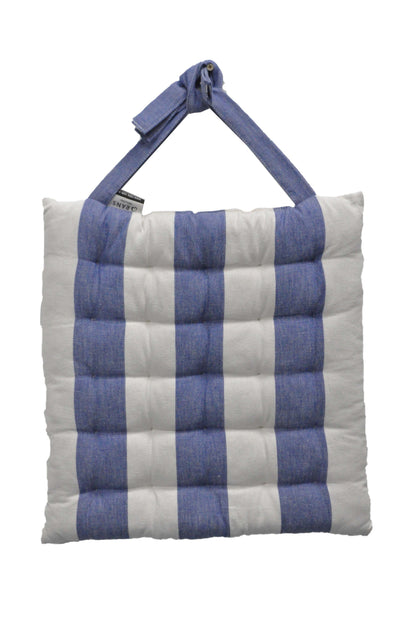 Stripy Alfresco Chair Pads Premium cotton