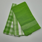 RANS Madrid Stripe & Check Tea Towels | 3 piece set | Lime Green