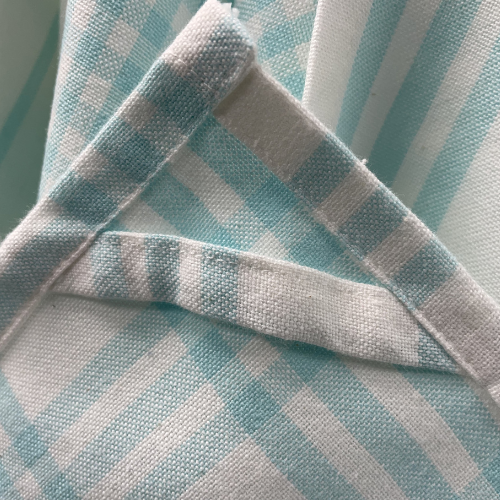 RANS Milan Tea Towels Check & Stripe Designs | 5 Piece Sets | ISLAND PARADISE BLUE