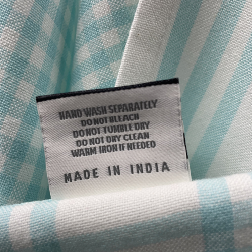 RANS Milan Tea Towels Check & Stripe Designs | 5 Piece Sets | ISLAND PARADISE BLUE