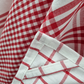 RANS Milan Tea Towels Check & Stripe Designs | 5 Piece Sets | RED