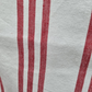 RANS Milan Tea Towels Check & Stripe Designs | 5 Piece Sets | RED