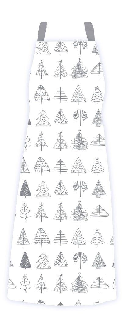 Christmas Tree Apron With Pocket - 70 cm x 90 cm.