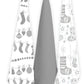 Christmas Santa Socks Tea Towels - Set Of 3.